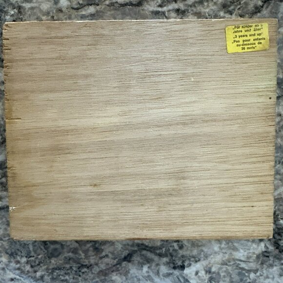 Vintage German Wood Blocks Toy With Wood Box And Prints - Picture 2 of 4